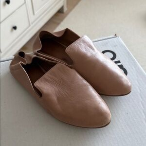 Halogen Women's Tan Leather Loafers